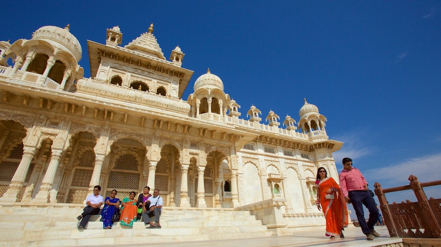 Jaswant Thada som viser et tempel eller et tilbedelsessted, kulturarvsgenstande og historiske bygningsværker