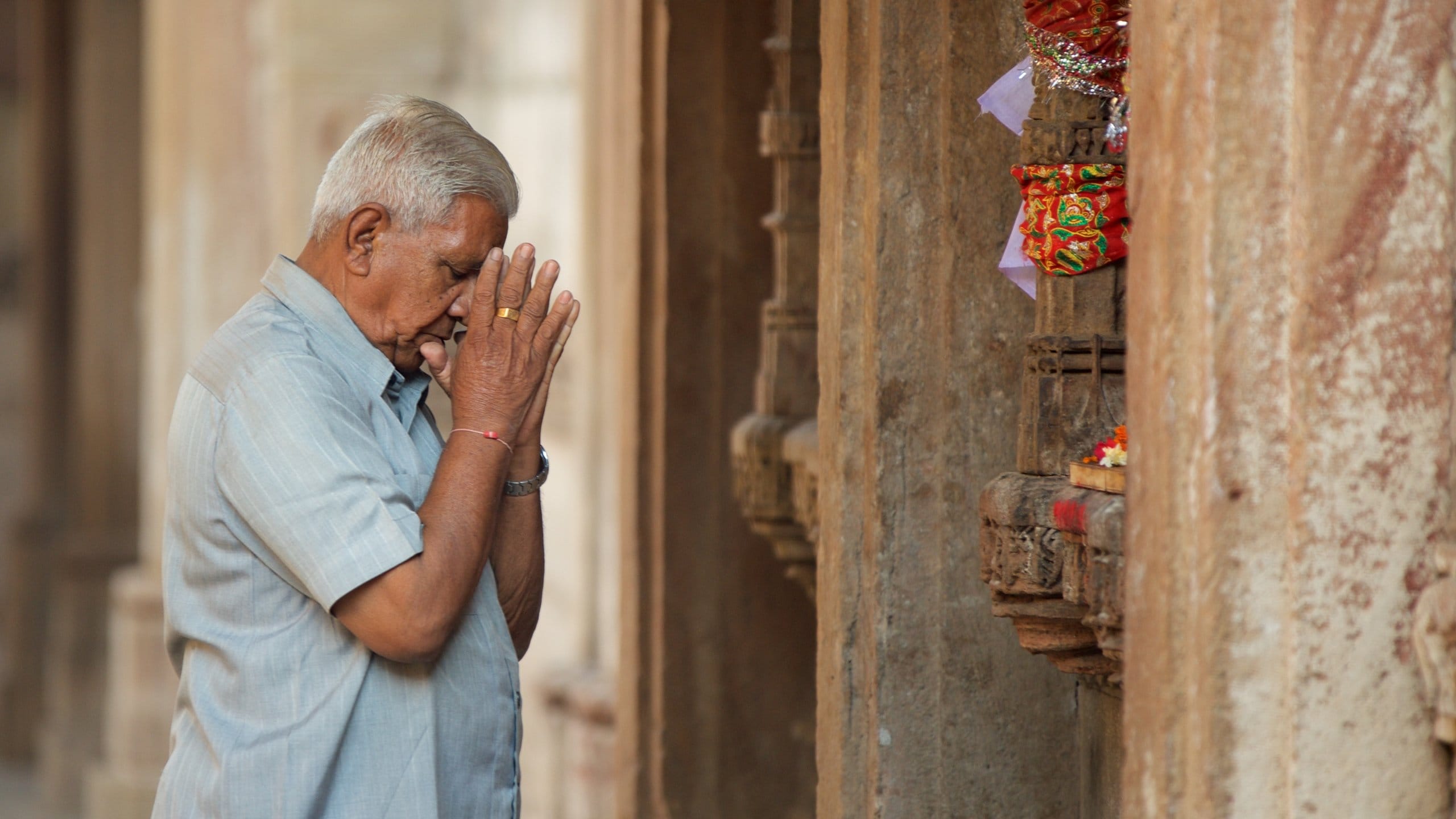 Adalaj Vav featuring religious aspects and heritage elements as well as an individual male