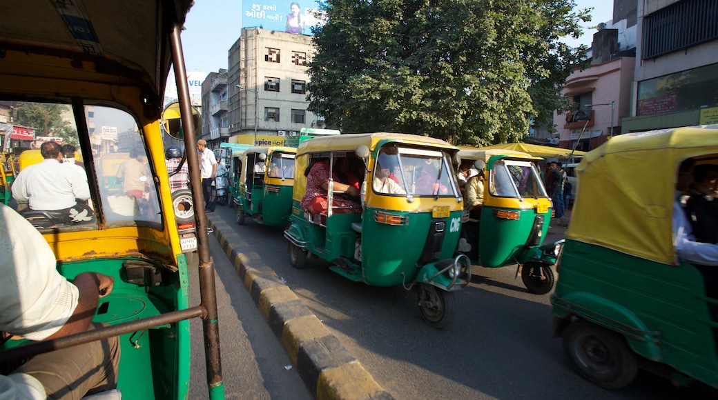 Ahmedabad featuring a city and autumn leaves