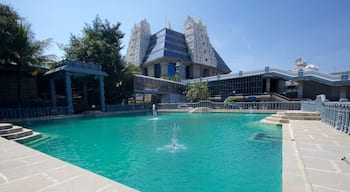 ISKCON Temple which includes a pool