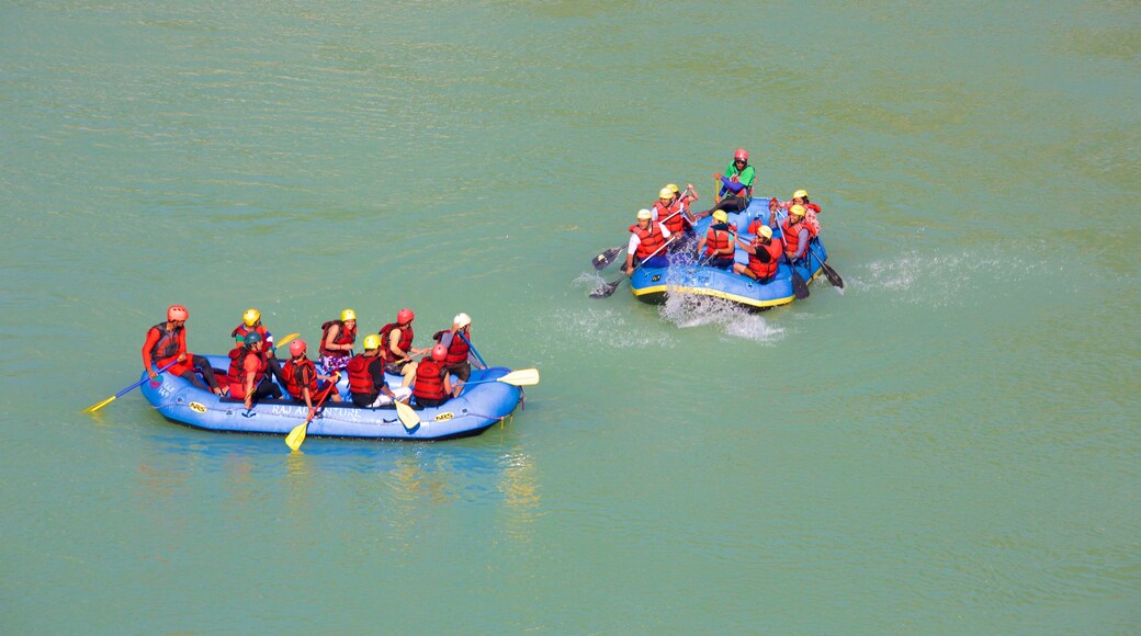 Haridwar featuring kayaking or canoeing as well as a small group of people
