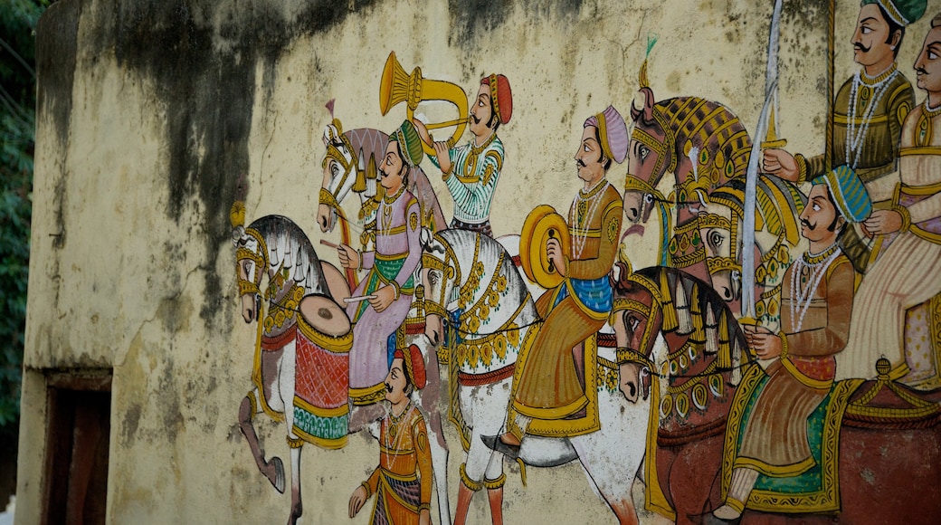 Udaipur showing outdoor art and art