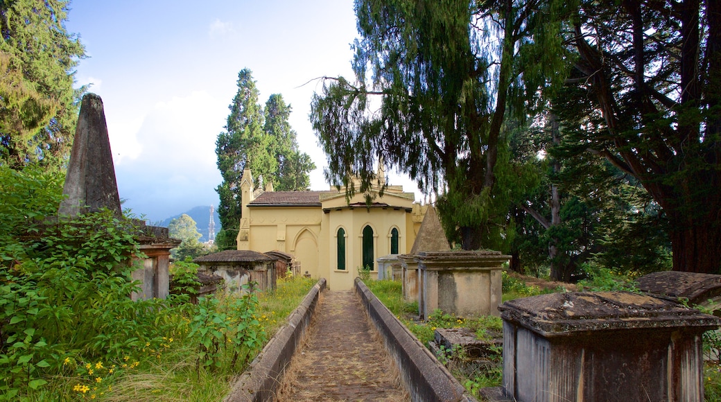 St. Stephen\'s Church featuring a cemetery and a church or cathedral