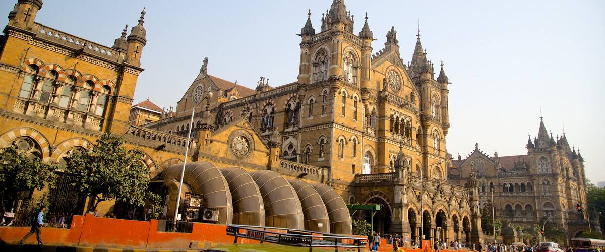 Chhatrapati Shivaji Terminus featuring heritage elements and heritage architecture