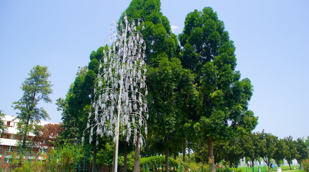 Jardim das Rosas de Zakir Hussain mostrando um parque