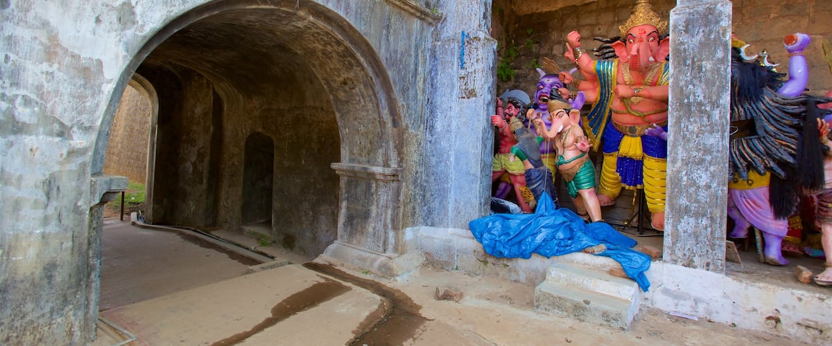 Madikeri Fort which includes religious elements, art and heritage elements
