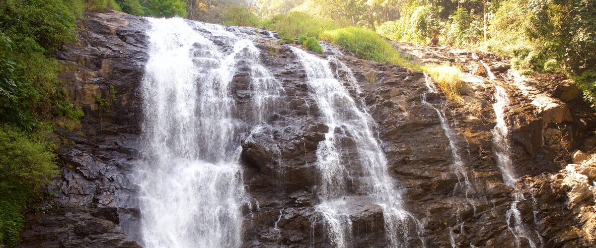 Coorg featuring a lake or waterhole and a cascade