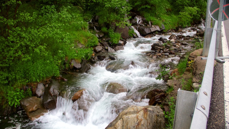 Arinsal featuring a river or creek and a waterfall