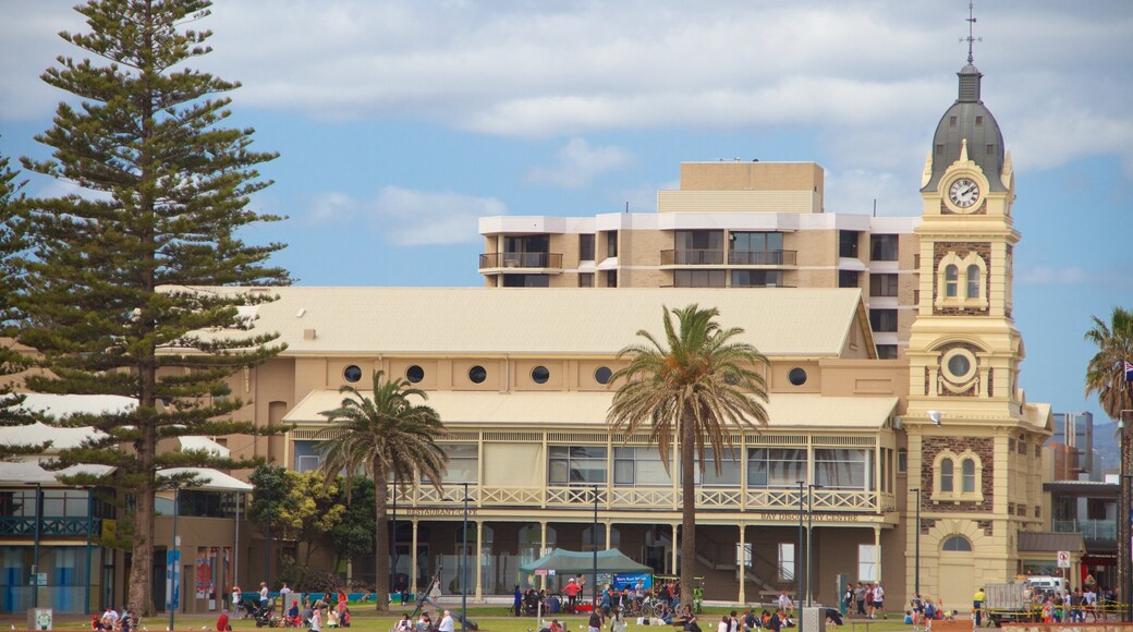 Adelaide toont een tuin en historische architectuur