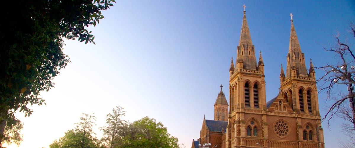 St Peter\'s Cathedral which includes a church or cathedral, religious elements and heritage architecture