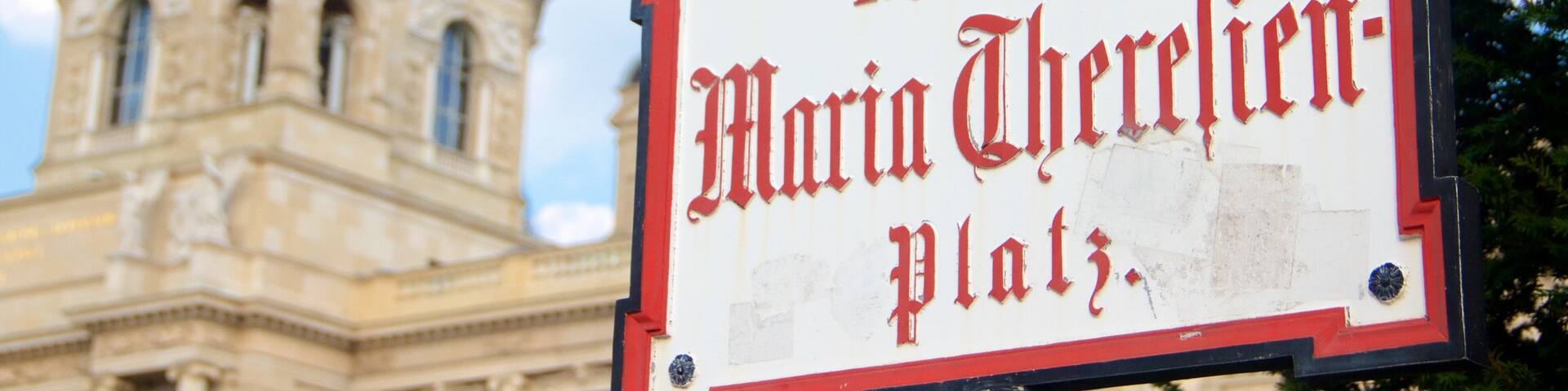 Vienna showing signage and heritage architecture