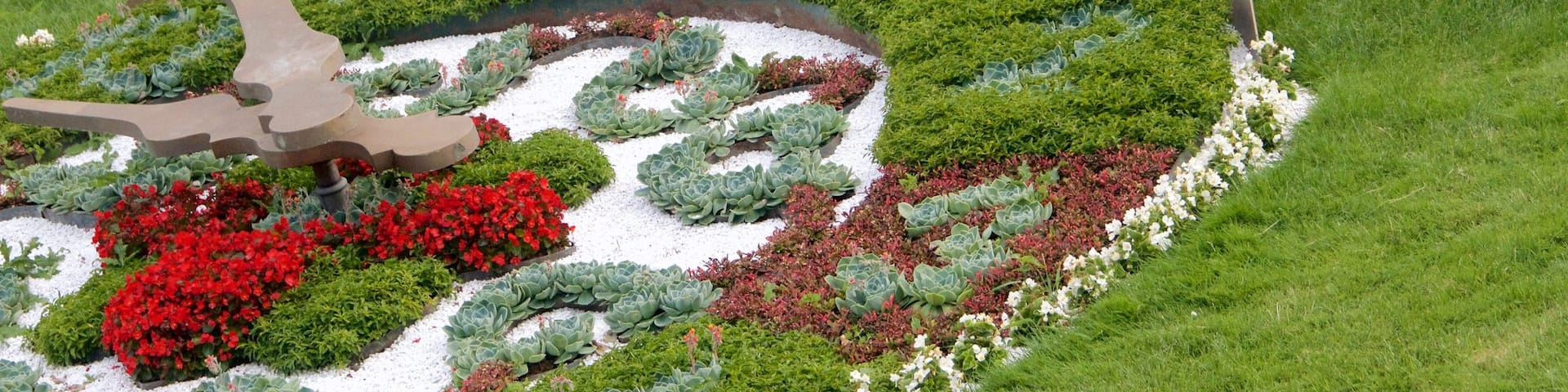 Stadtpark qui includes parc, signalisation et fleurs