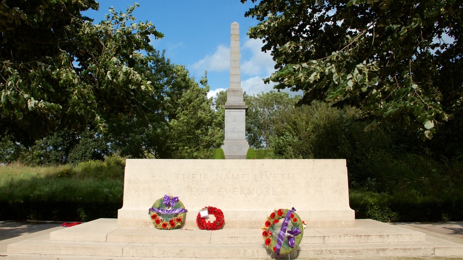 West Flanders featuring a cemetery and flowers