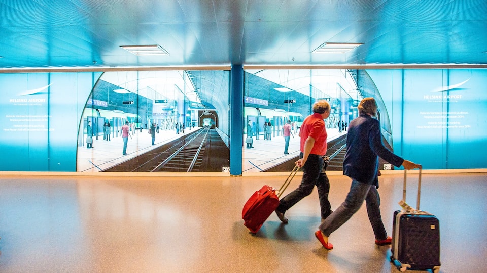 Vantaa which includes interior views and railway items as well as a small group of people
