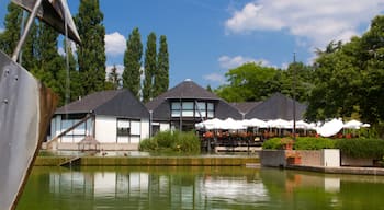 Luxembourg featuring a pond