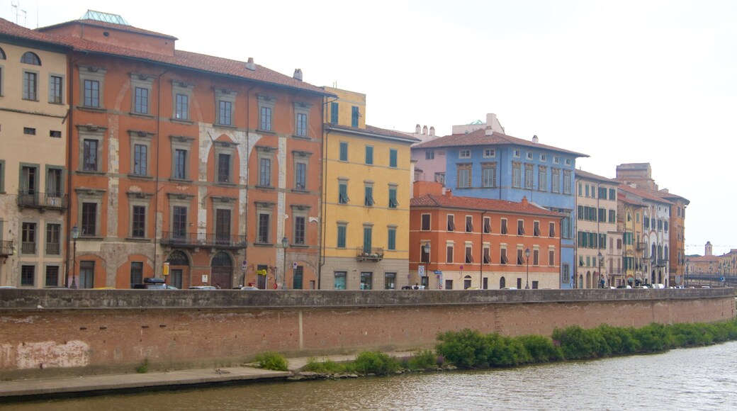 Arno River featuring a sunset and a river or creek