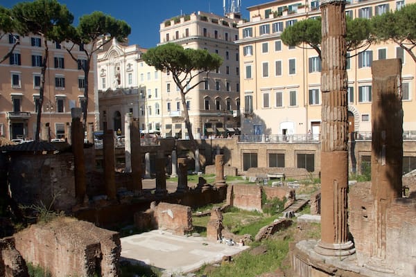 Area Sacra di Largo Argentina mit einem Ruine und Geschichtliches
