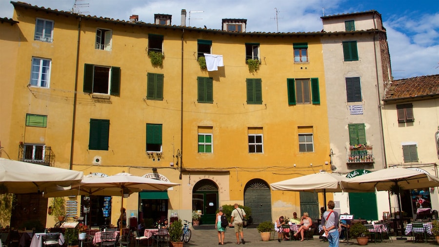 Church of San Michele in Foro featuring outdoor eating