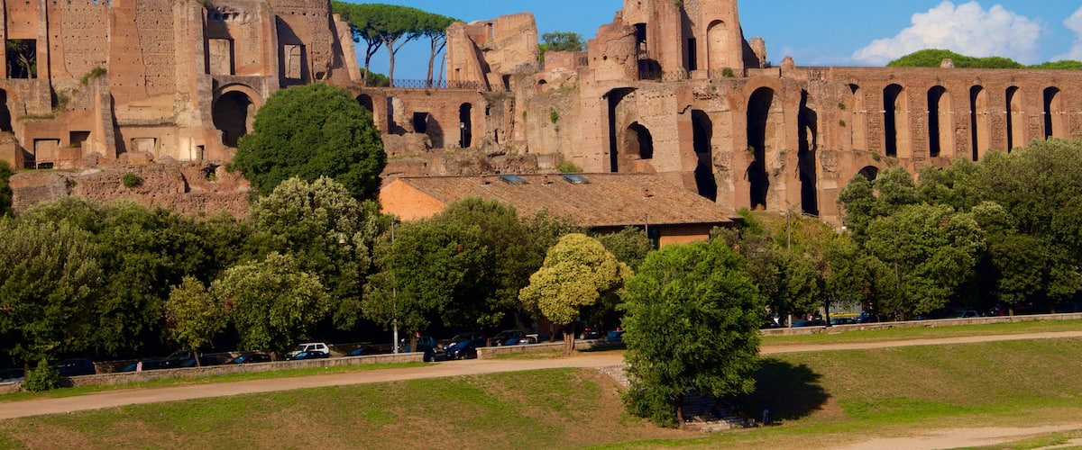 Circus Maximus showing heritage elements, heritage architecture and a ruin
