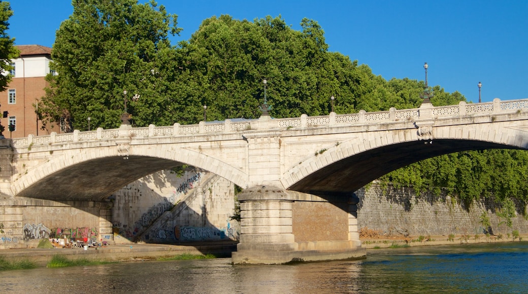 Lazio showing a bridge and a river or creek