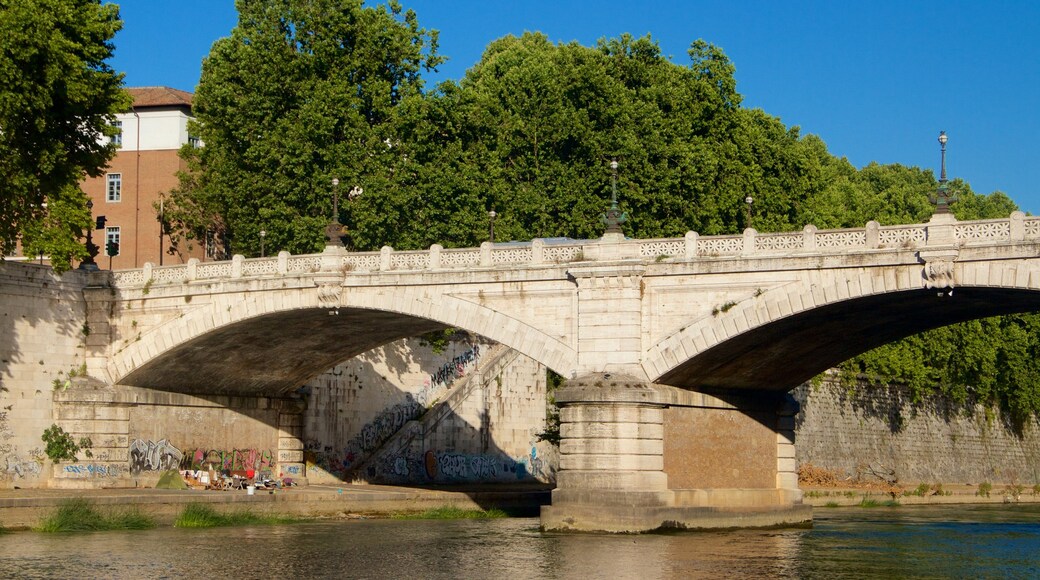 Lazio showing a bridge and a river or creek