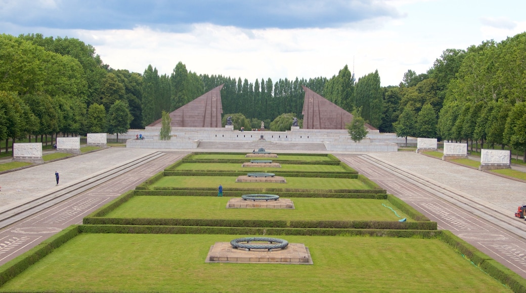 Berlin which includes a square or plaza and a park