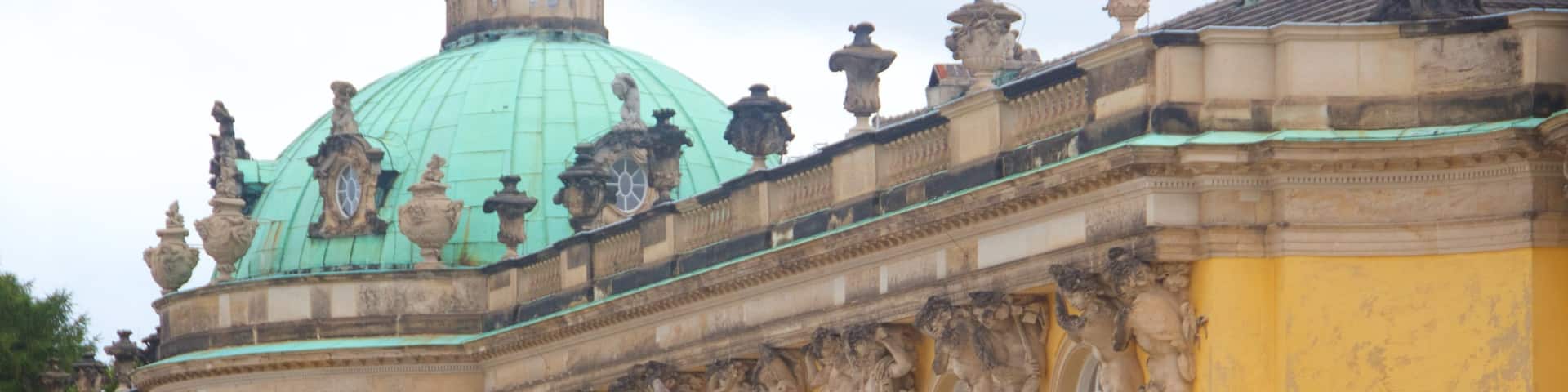 Sanssouci Palace showing chateau or palace, heritage architecture and heritage elements