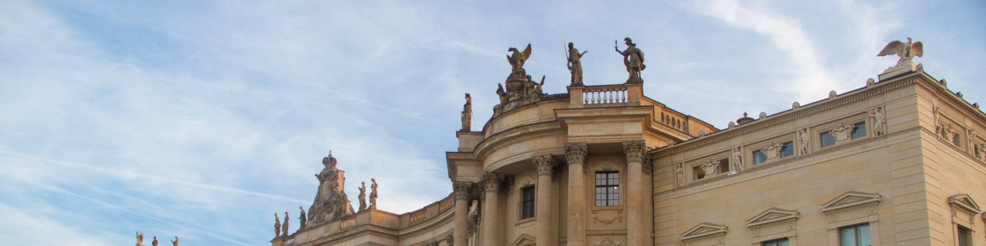 Bebelplatz which includes heritage architecture and heritage elements