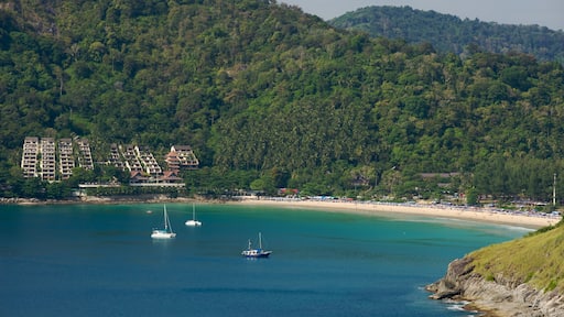 Plage de Naiharn montrant scènes tropicales, vues littorales et panoramas