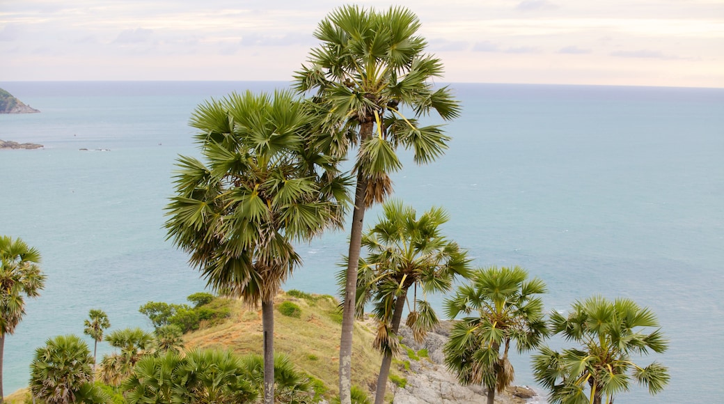 Promthep Cape which includes rocky coastline, tropical scenes and landscape views