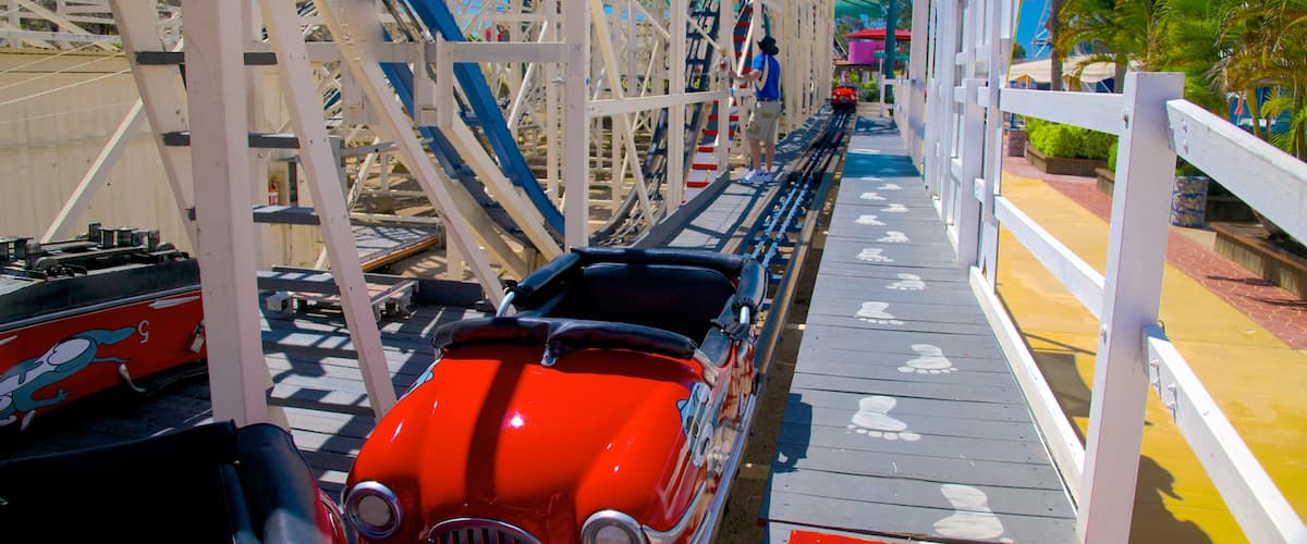 Aussie World which includes rides and railway items