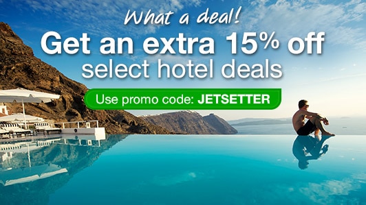 Save 15% on select hotels: JETSETTER