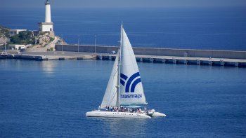 Katamaran-Ganztagestour zum Illetas Strand mit Mittagessen Katamaran-Ganztagestour zum Illetas Strand mit Mittagessen