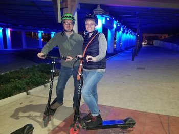 Evening Electric Scooter Tour to the Saga Light Show