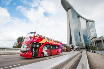Landgang Singapur: Hop-on-Hop-off-Bustour Landgang Singapur: Hop-on-Hop-off-Bustour