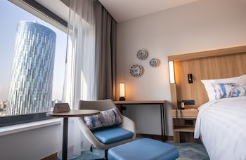 Vue sur la ville depuis l’hébergement