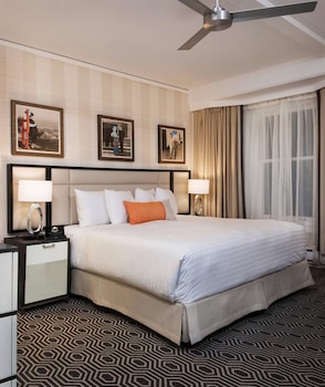 Premium bedding, pillowtop beds, in-room safe, desk