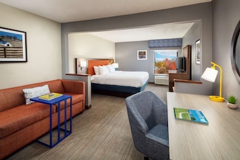 Chambre, 2 grands lits, accessible aux personnes à mobilité réduite, non-fumeur | Décor unique, ameublement unique, bureau