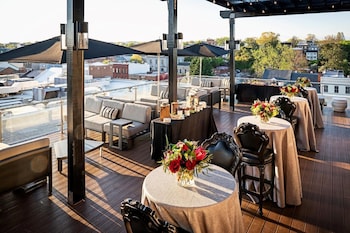 Outdoor banquet area