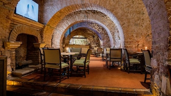 Outdoor banquet area
