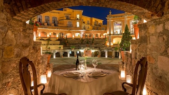 Outdoor banquet area