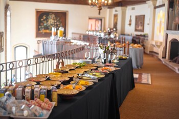 Outdoor banquet area