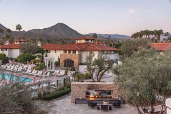 Uitzicht op het resort