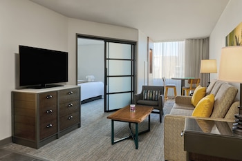Suite, 1 King Bed with Sofa bed, City View | View from room