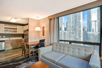 Área de estar no saguão