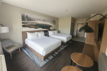 Literie de qualité, lit avec matelas à plateau-coussin