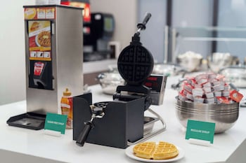 Breakfast, lunch and dinner served