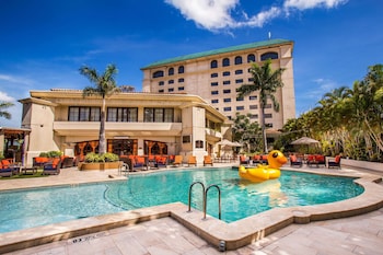 Rooftop bar, pool views, open daily