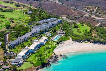 On the beach, sun-loungers, beach umbrellas, beach towels