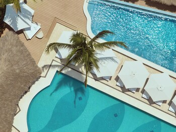 On the beach, beach yoga